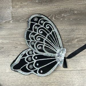 Black and glitter adult fairy wings